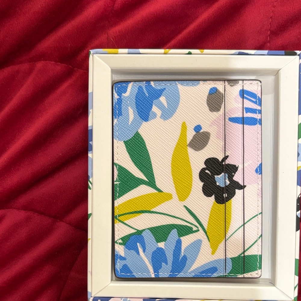 Kate Spade Blue and Green Floral Purse and Wallet Set - Picture 4 of 12